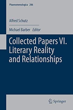 Collected Papers VI. Literary Reality and Relationships: 206 2013th Edition book cover