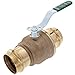 2" ProPress Bronze Full Port Ball Valve w/Lockable Metal Handle (Lead Free)