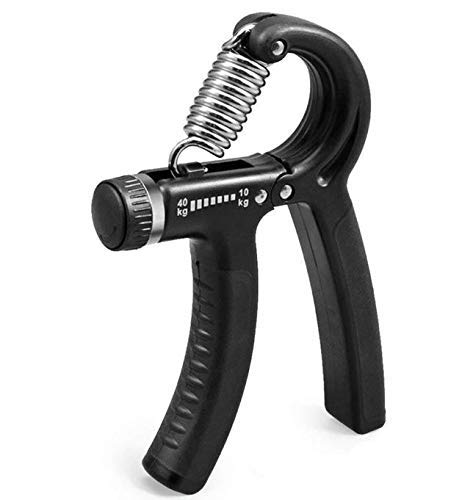 MAANPAT Hand Gripper - Adjustable 0 to 40 kg with Counter | Forearm Exercise Equipment Adjustable | Handgripper Forearm Grip for Men Gym (Black)