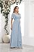 PRESEOSSA Mother of The Groom Dresses for Wedding Sage Green Chiffon V Neck Maxi A Line Ruffles Short Sleeve Formal Evening Party Gown Size 10