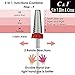 C & I 5 in 1 Nail Drill Bit, Cross & Slim Edition, Professional Nail Drills for Electric Manicure Drill Machine (Fine -F)