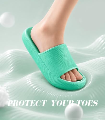 Image of Leevar Cloud Slides for Women and Men - Soft, Comfy, Relax Cloud Slippers, Thick Sole, Non-slip Slides for Men, Easy to Clean, Shower, Swimming, Beach, Indoor and Outdoor Slides for Men