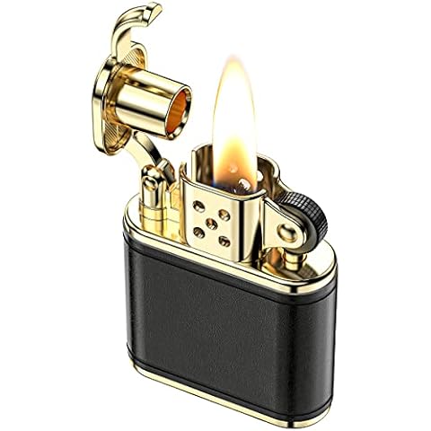VVAY Vintage Trench Leather Petrol Lighter Cover