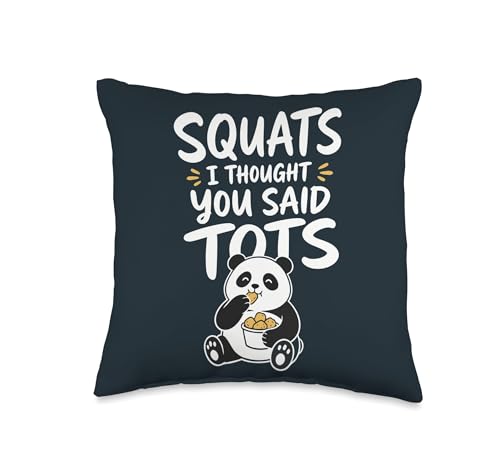Funny Potato Tots Pun Snack Throw Pillow