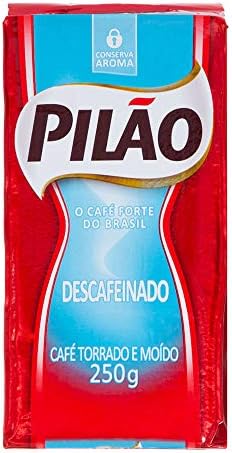 Café Pilão Torrado e Moído Descafeinado Vácuo 250g