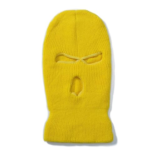 Cagoule de ski contre le vent glacial masque 3 trous tricoté