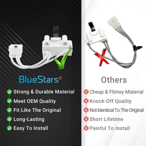 (2023 Update) 3406107 Dryer Door Switch Replacement Part By Bluestars - Easy To Install - Exact Fit For Whirlpool, Kenmore & Maytag Dryers - Replaces 3406109 3405100 3405101 3406100 3406101 #TOP2