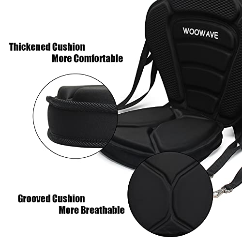 image for WOOWAVE Kayak Seat Thickened Padded Paddleboard Seat Adjustable Boat S