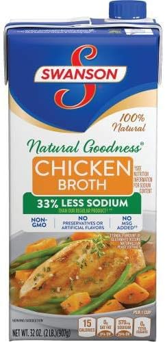 Swanson Natural Goodness Chicken Broth Carton - 32oz (Pack of 2)