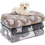 UIV@SH 3 Cobijas para Perro,Suaves,Cálidas de Perro Mascota Manta para Dormir,con Estampado Lindo,de Forro Polar...