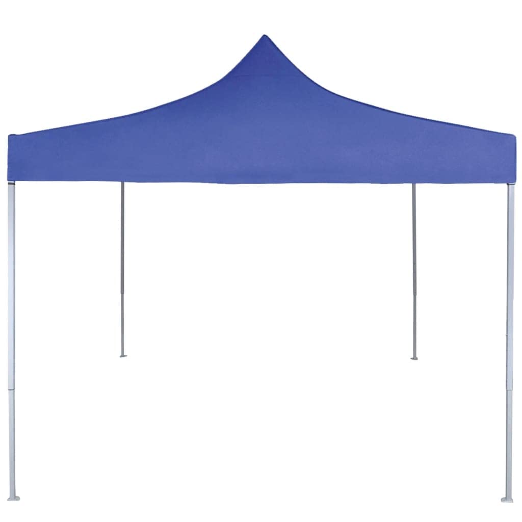 Gartenpavillon, faltbar, 2 x 2 m, Stahl, Blau