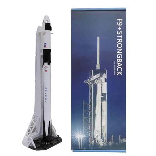 AYGITAL Space X Falcon 9 + Dragon Strongback 1/233 Diecast Rocket Model