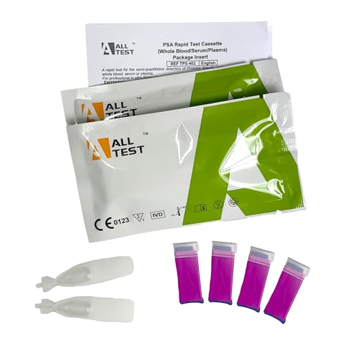 Male Health PSA Test Kit for Men – Prostate Cancer Test – (Trouble Urinating Test, Tired All The Time, Blood in Urine) ~ 2 Pack