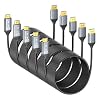 5 Pack DisplayPort to HDMI Cable 4K@60Hz 3.3FT(39.6in), Display Port to HDMI Uni-Directional Passive Adapter Cable, Male to Male DP 1.2 to HDMI 2.0 Cord for Monitor, PC, Laptop, GPU, HDTV,Projector