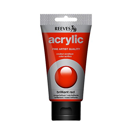 Reeves Acrylfarbe, brillant Rot, 75ml Tube