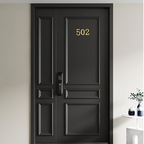 Image of opasyo 30 Pieces Mailbox Numbers for Outside 2 inch 0-9 Self-Adhesive Mail Box Numbers,3D Gold House Numbers for Mailbox, Apartment, House, Trash Bins,Office Hotel Room (Gold, 2inch)