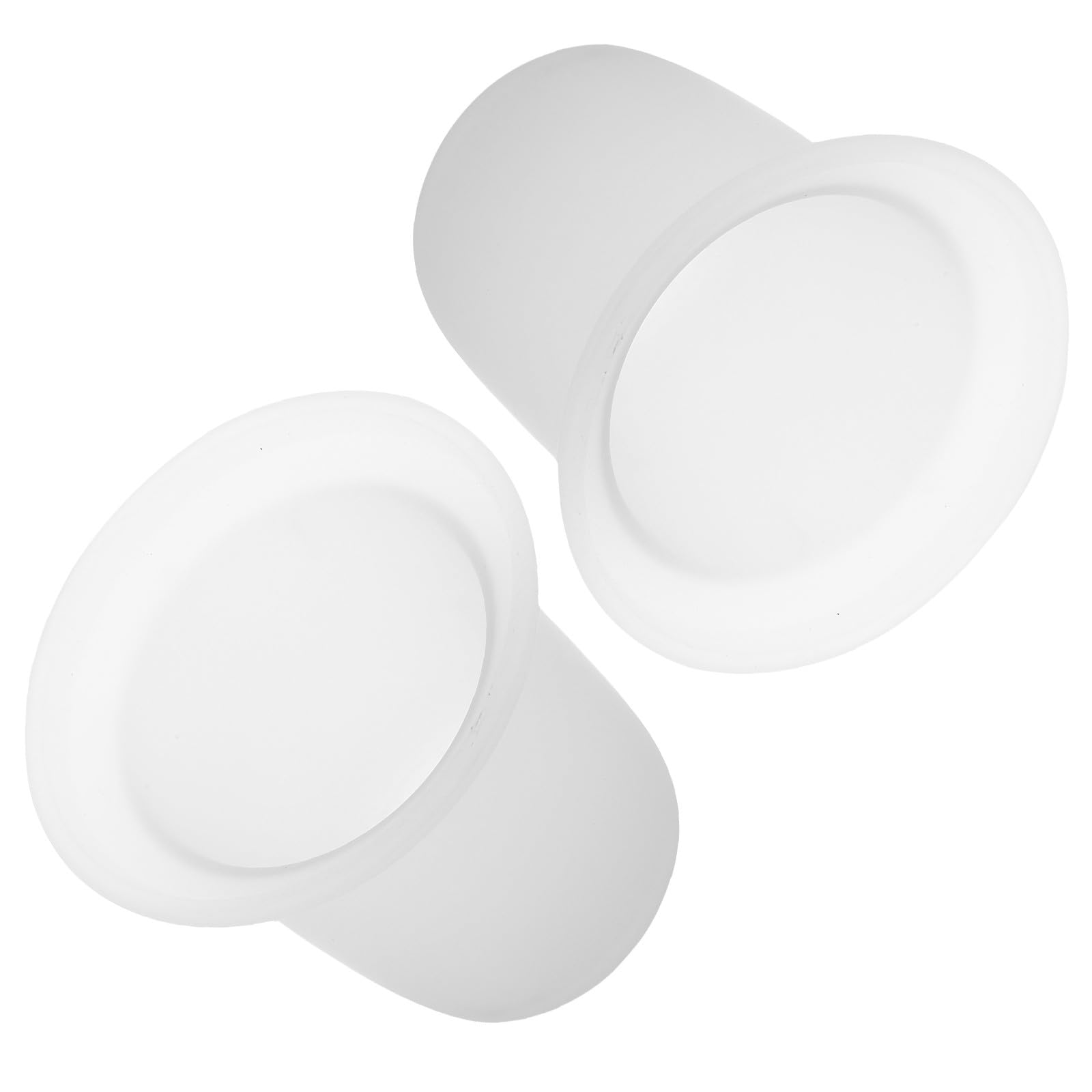 Porte-brosse de toilette en verre blanc haut de gamme avec support isolant durable