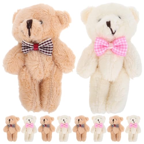 Ours en peluche miniature SUPVOX pour personnaliser vos porte-clés et suspensions de sacs