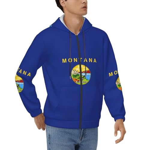Sweat à capuche Montana homme pour un look streetwear quotidien idéal en automne et hiver