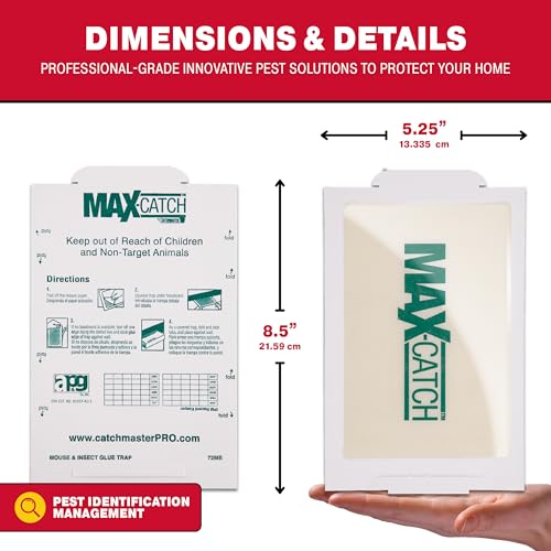 image for Catchmaster Max-Catch Mouse & Insect Glue Trap 72PK, Mouse Traps Indoo