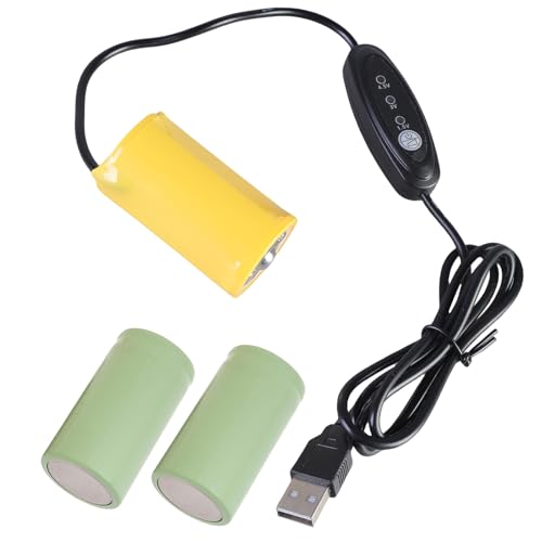 QMQJIA D Battery Elimination USB 5V Power Supply Cable Replace 1-3pcs 1.5V LR20 D Batteries for Electric Toy Clock LED Light