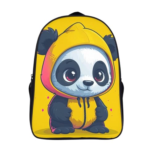 Mochila de mujer de panda para universidad y viajes de camping de fin de semana
