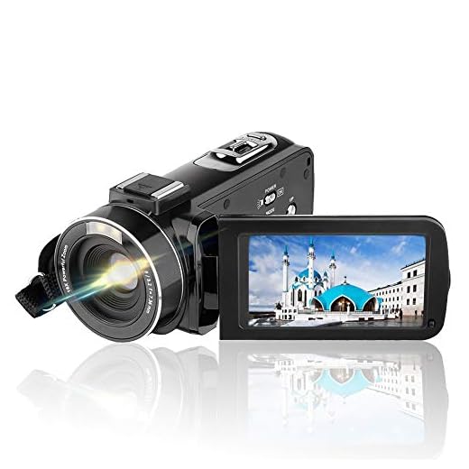 Video Camera Camcorder AiTechny HD 1080P 24.0MP Digital Camera 3.0 inch LCD 270 Degrees Rotatable Screen 16X Digital Zoom Camera Recorder 2 Batteries