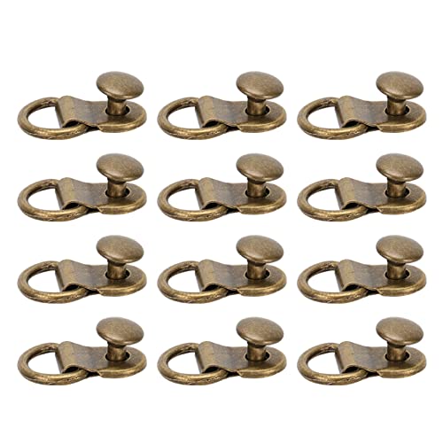 100 Crochets en bronze pour lacets et rivets de réparation de chaussures - 4