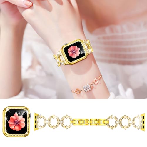 Image of Mesime Bling Jewelry Band Compatible with Apple Watch Bands for Women