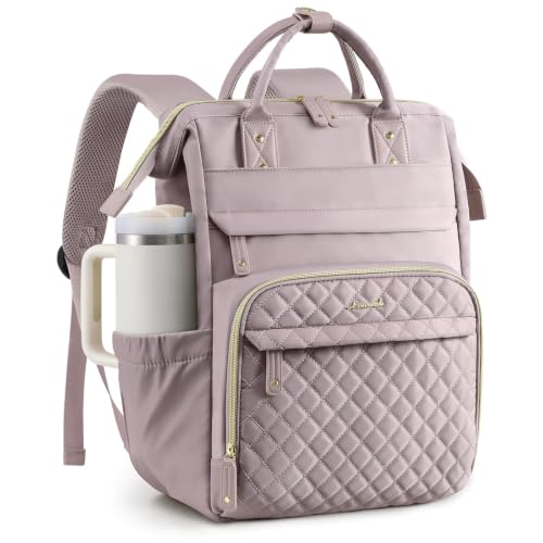 Image of LOVEVOOK Laptop Backpack Women Quilted Teacher Nurse Work Backpack Purse
