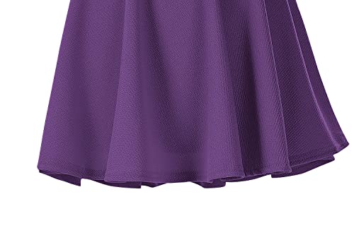 Image of Urban CoCo Women's Basic Versatile Stretchy Flared Casual Mini Skater Skirt