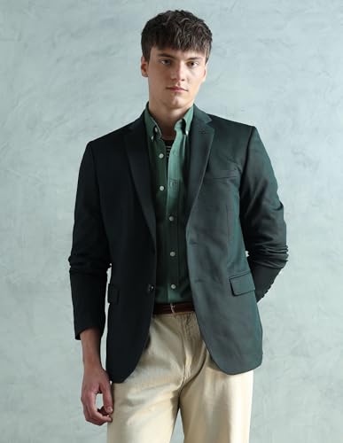 Image of Arrow Men's Zero Calorie Slim Fit Textured Blazer