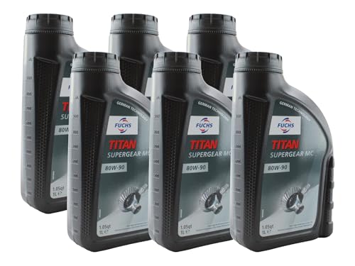 Fuchs 6 Liter TITAN SUPERGEAR MC SAE 80W-90 Gear Oil (6 x 1L)
