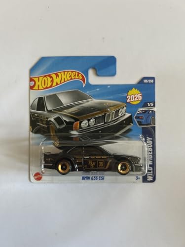 Hot Wheels Vehículo a Escala 1:64 para Jugar o Exhibir. Colección de Automoviles. Regalo para niños. Modelo del 2025,Elige 1 Coche (HYW38, 185/250 BMW 635 CSI)