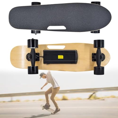 Longboard EléCtrico para Desplazamientos Urbanos, MonopatíN EléCtrico De 7 Capas De Arce, Velocidad MáXima De 35 Km/H, con Mando A Distancia, para Principiantes Y Adolescentes