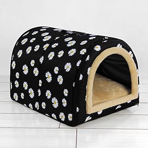 Cat Dog House for Small Medium Dog Cat, Washable Cat Kennel Bed Foldable Cat Dog Cave Bed Removable Non-Slip Sleep Basket Pet Sleeping Nest Cover