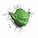 3D Light FX Star Wars Yoda Face 3D Deco LED Wall Light