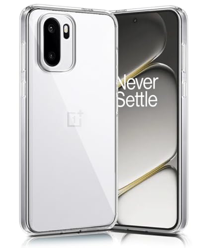 Image of WOW IMAGINE Transparent Back Cover Case for 1+ OnePlus 15R 5G 2025 | Raised Bumps for Full Device & Camera Protection Shockproof TPU Silicone Back Case Mobile Cover - Transparent