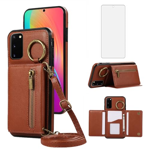 Coque Galaxy S20 FE Asuwish marron aux finitions soignées et au toucher premium