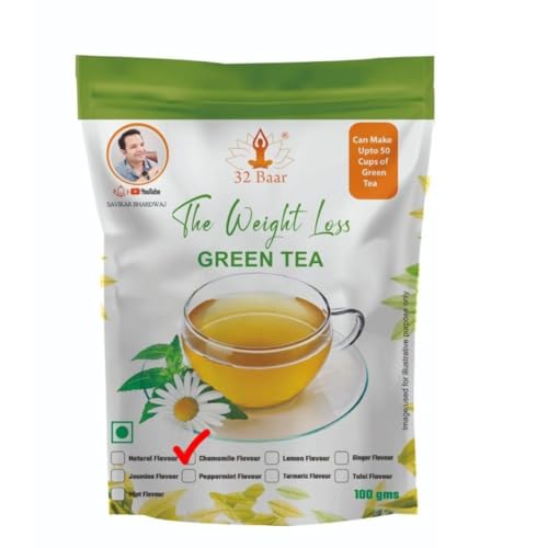32 Baar Green Tea Chamomile, 100 Gram