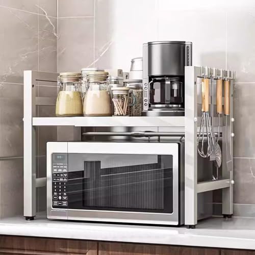 Étagère de rangement pour micro-ondes en acier au carbone robuste