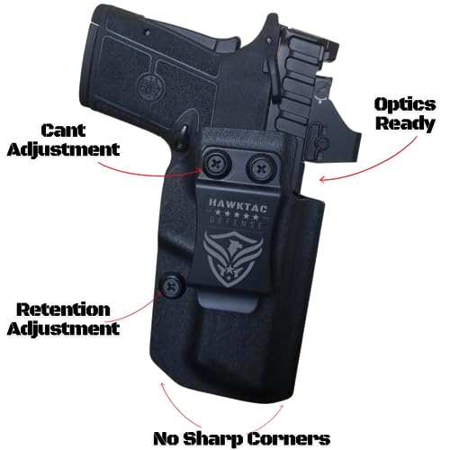 Smith and Wesson Equalizer Holster : Fit | Right Side | IWB Concealed Carry for S&W 9mm Equalizer | Optics by HawkTac