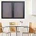 Quartet Bulletin Board, 4' x 3' Enclosed Fabric Notice Board, Lockable Swing Doors, Graphite Frame (2364L)