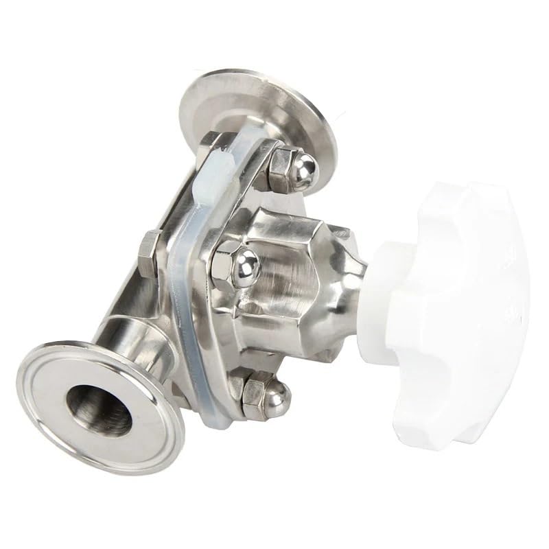 Válvula de acero inoxidable 316 de 19mm con ferrule clamp de 50.5mm para tuberías 4
