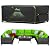UIRWAY Outdoor Furniture Cover Waterproof, 126"L x 63"W x 28"H Patio Furniture Covers for Outdoor Table and Chair Set, Heavy Duty 420D 6-12 Seats Conversation Set Covers with Reflective Strips