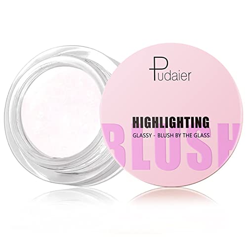 Color Changing Blush For Cheek & Lips, Magic Blush Rouge Color Changing Cream Blush, Multi Use Moisturizing Glitter Transparent Color Change Lip Gloss Liquid Blusher Face Lip Makeup (02# Glitter Blush) #TOP13