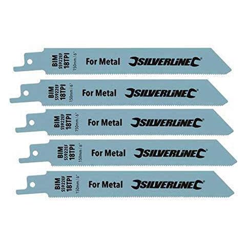 Silverline Bi-Metal Recip Saw Blades for Metal Cover