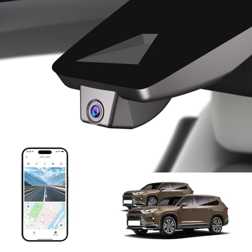 KBSYNT 4K Dash Cam for 2024 2025 2026 Toyota Grand Highlander XLE Limited Platinum (AS10),OEM-Style,UHD 2160P Video,Built-in WiFi & APP,Loop-Recording,G-Sensor,Plug & Play,64GB Card