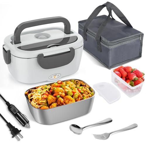 Akhia Electric Lunch Box for Adults, 80W/1.5L Heated Lunch...