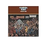 FANSHANG Marvin Gaye Poster Singer (39) Canvas Wall Art Prints Poster Gifts Photo Picture Painting Posters Room Decor Home Decorative 16x16inch(40x40cm)